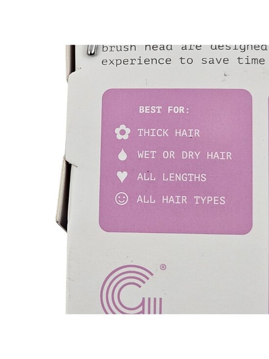 Gimme Detangling Hair Brush Thick Hair Wet or Dry Comfort Grip Handle NIP - Picture 5 of 9